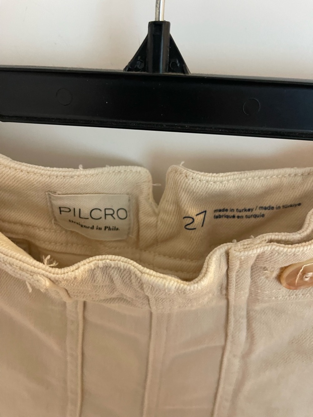 Pilcro High-Waist Utility Shorts in Cream - Picture 7 of 7